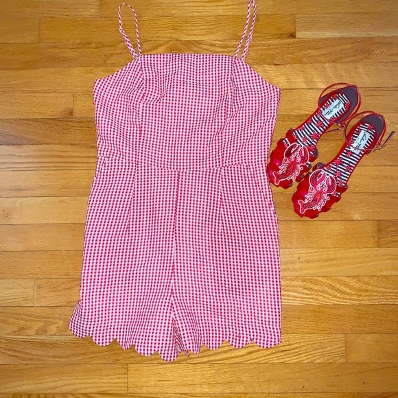 HYFVE Pants - Red Gingham Romper